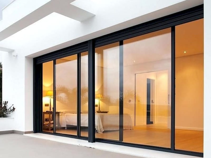 Sliding glass doors